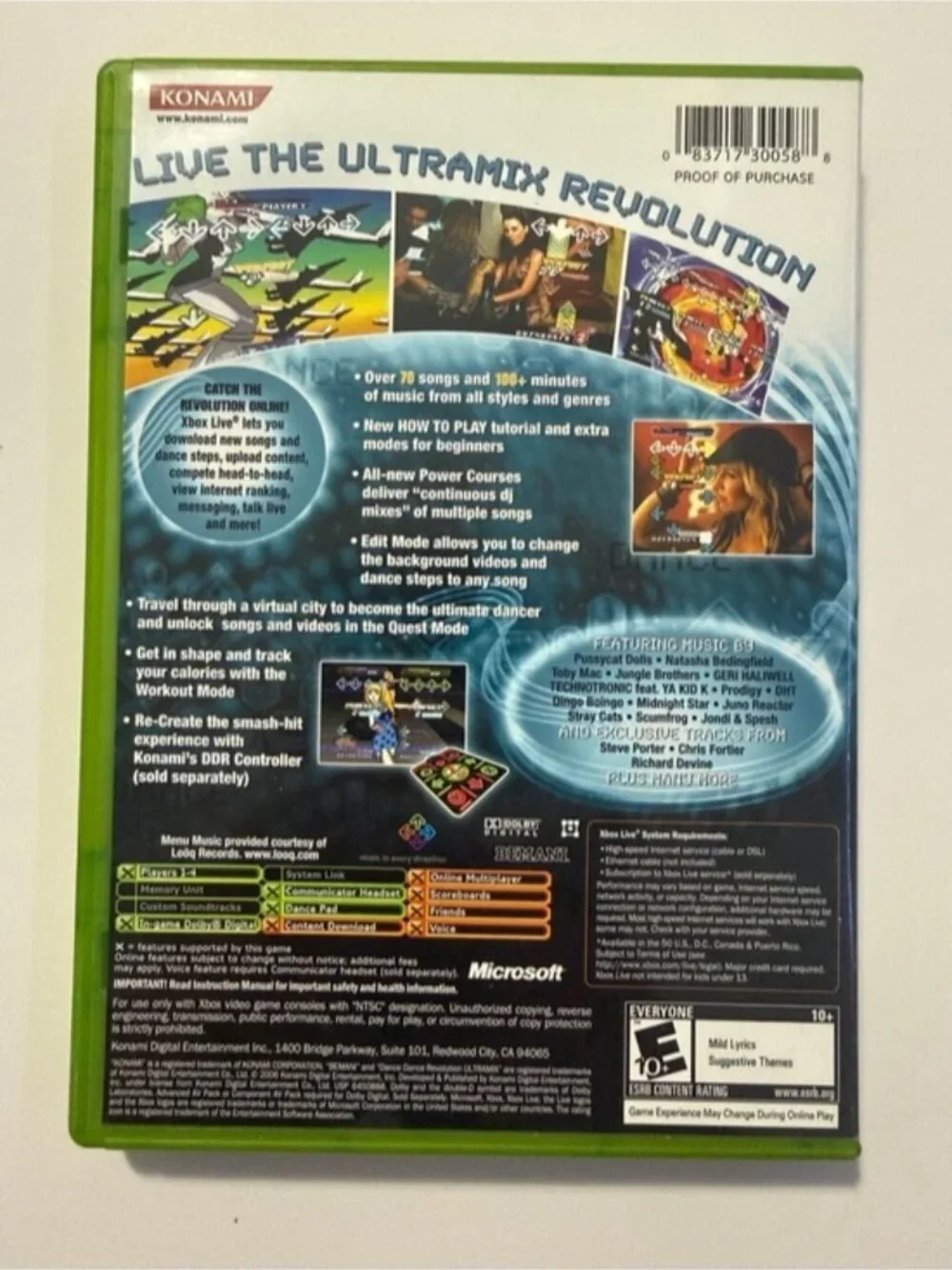 Dance Dance Revolution Ultramix 4 Xbox Complete CIB Tested